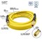 Interstate Pneumatics 1/4in 25 ft Yellow Hybrid Polymer Hose With 1/4in Brass Industrial 6-Ball Coupler & Steel Plug HH14-025H44BS - alternate 6